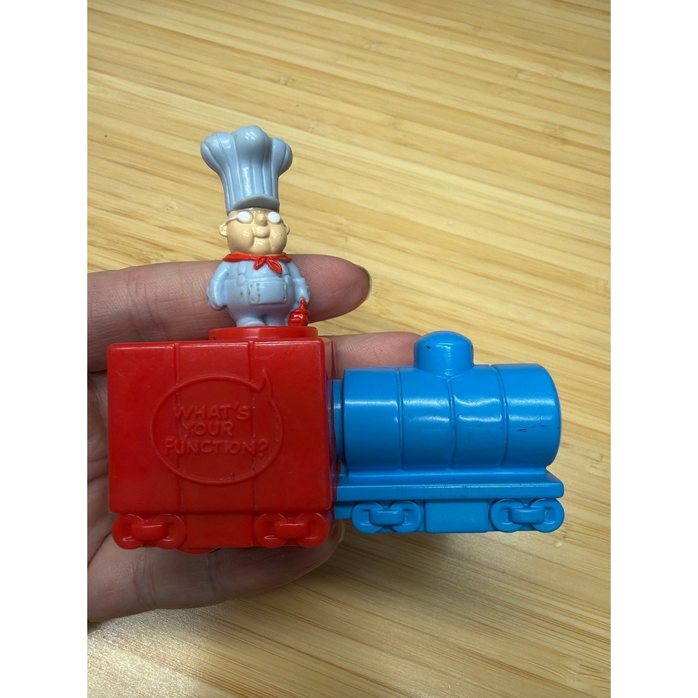 Vintage Conjunction Junction Train Chef Subway Promo Push Toy Works